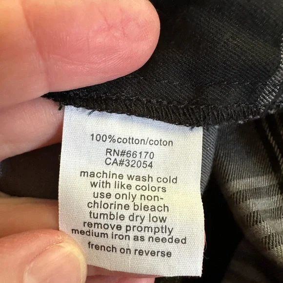 BDG Stylish Black and Gray Plaid Women's Dress 3/4 sleeve medium - Picture 6 of 6